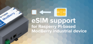 eSIM support for Rasperry Pi based ModBerry industrial device