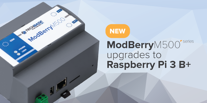 Techbase Modberry ModBerry M500 ze wsparciem Raspberry Pi 3 B+ - TECHBASE Group ...